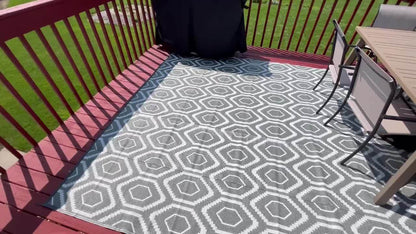 1pc, Outdoor Mat, Plastic Straw Double Sided Mat, Area Mat Decorative, Portable, Camping Mat And for Indoor, Outdoor, RV, Patio, Picnic, Beach, Camping