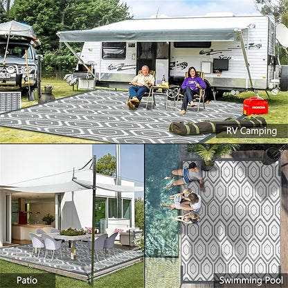 1pc, Outdoor Mat, Plastic Straw Double Sided Mat, Area Mat Decorative, Portable, Camping Mat And for Indoor, Outdoor, RV, Patio, Picnic, Beach, Camping